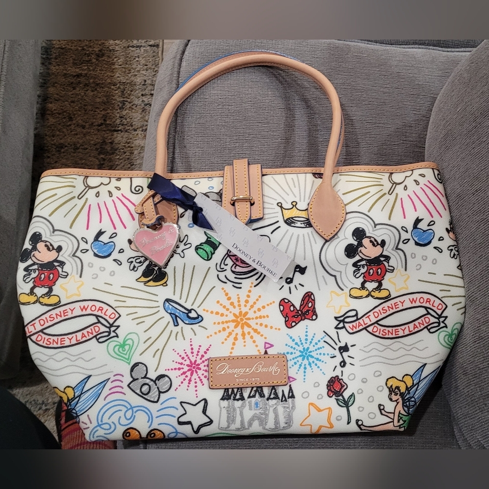 Dooney & Burke Disney Sketch Shoulder Bag and Wrislet